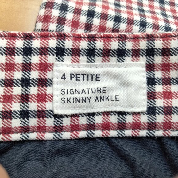 *NEW- GAP Golf Pants Sz 2 Petite - checkered/check gingham pattern ankle crop - Picture 7 of 9